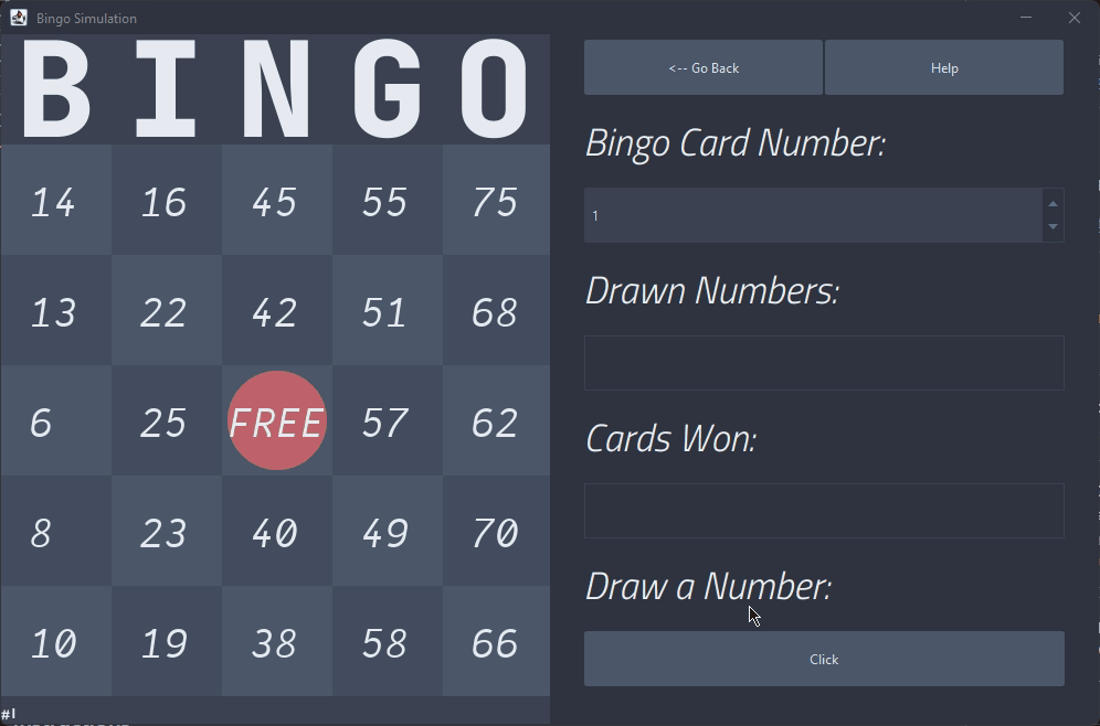 Bingo Simulation Demo - Game in Action