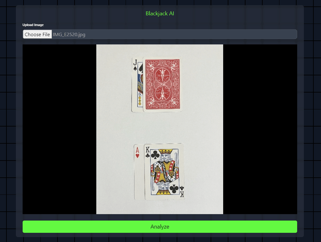 BlackJack AI Demo - Card Detection and Strategy