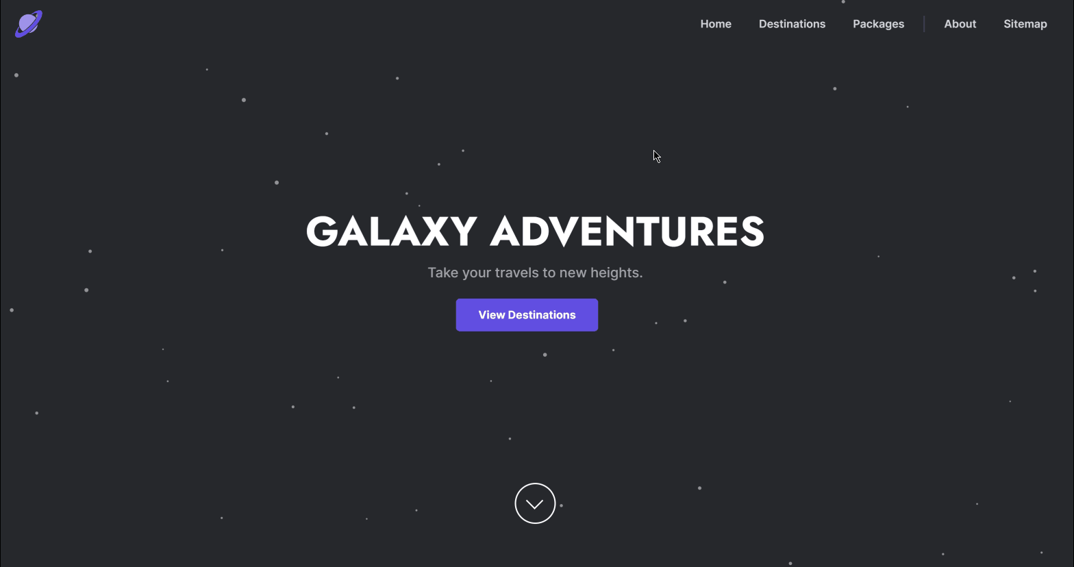 Galaxy Adventures Demo - Space Tourism