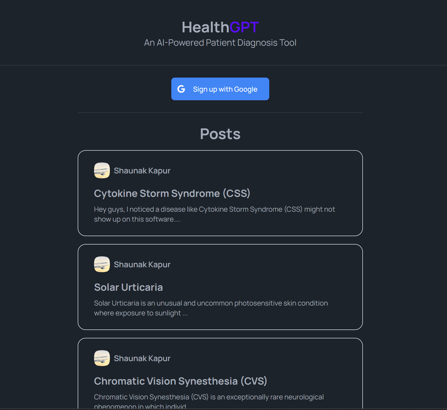 HealthGPT Medical Forums