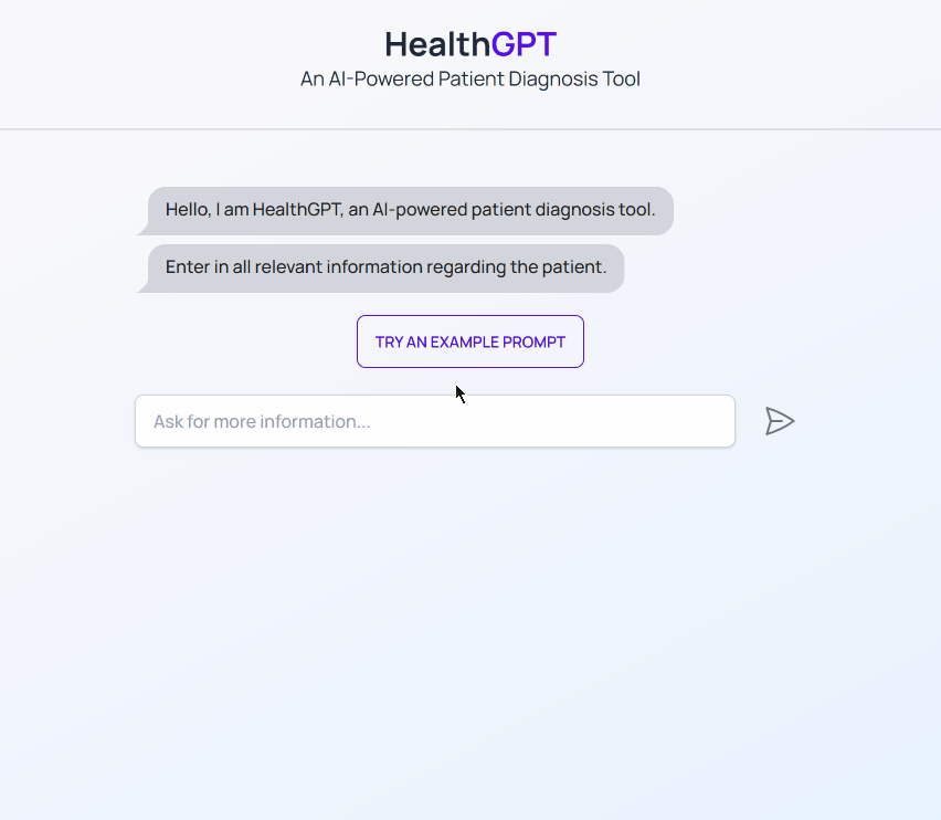 HealthGPT Demo - AI Medical Diagnosis